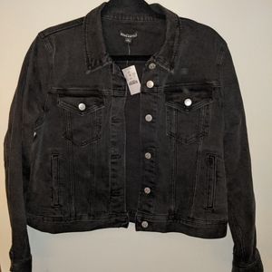 J.Crew NWT Cropped Black Jean Jacket